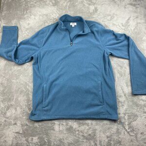 Craft and Barrow Lightweight Winter Fleece Quarter Zip Jacket Women's Large